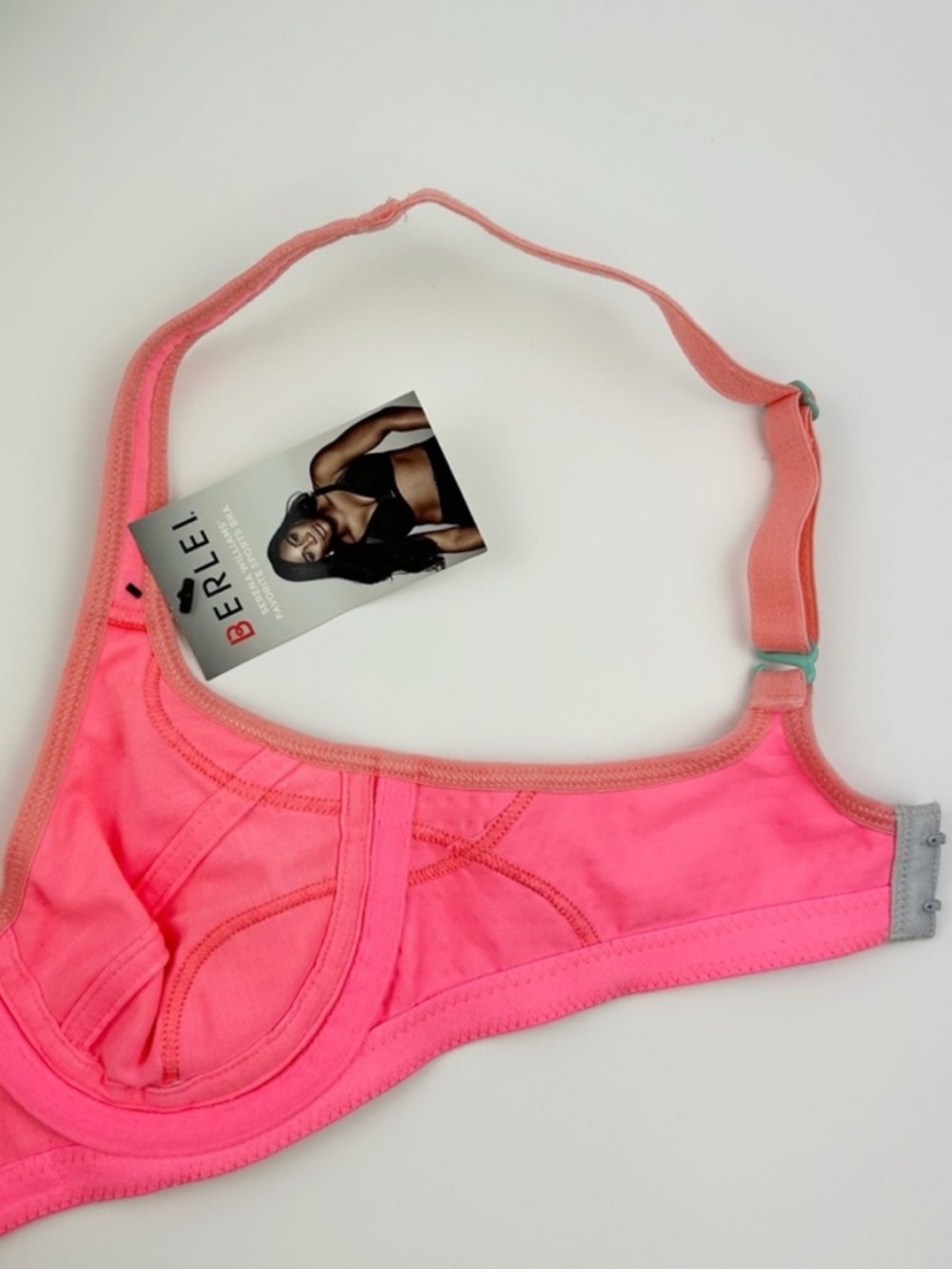 Berlei Neon Pink & Mint Underwire High Impact Sports Bra Size 30A - Picture 4 of 5